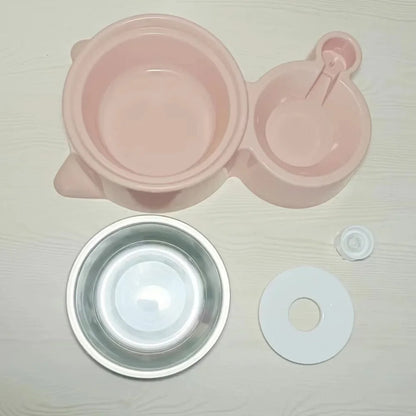 Automatic Pet Food Bowl with Water Dispenser – Dual Feeding & Drinking Station for Cats and Dogs