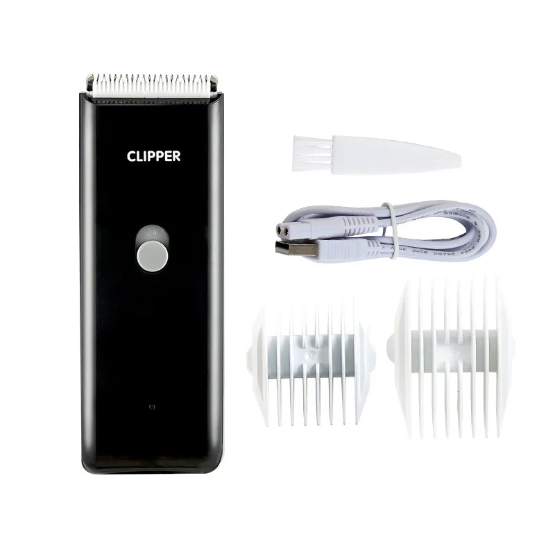 Rechargeable Waterproof Dog Hair Trimmer – USB Pet Grooming Clipper with Ceramic Blade