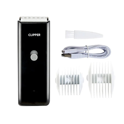 Rechargeable Waterproof Dog Hair Trimmer – USB Pet Grooming Clipper with Ceramic Blade