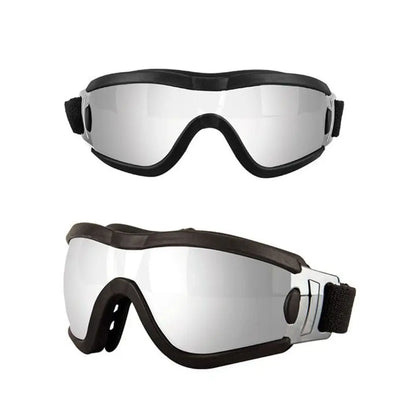 Windproof UV Dog Sunglasses – Adjustable Anti-Fog Pet Goggles for Outdoor Travel