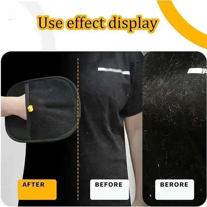 Double-Sided Pet Hair Remover Gloves – Reusable Static Fur Cleaning Tool