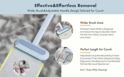 Reusable Pet Hair Remover Brush – Static Fur Cleaner for Furniture, Carpet & Clothes