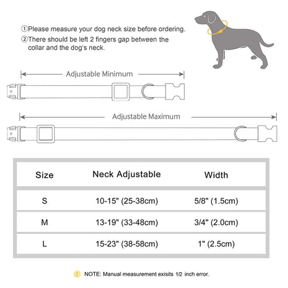 Personalized PU Leather Dog Collar