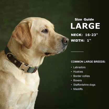 Personalized PU Leather Dog Collar