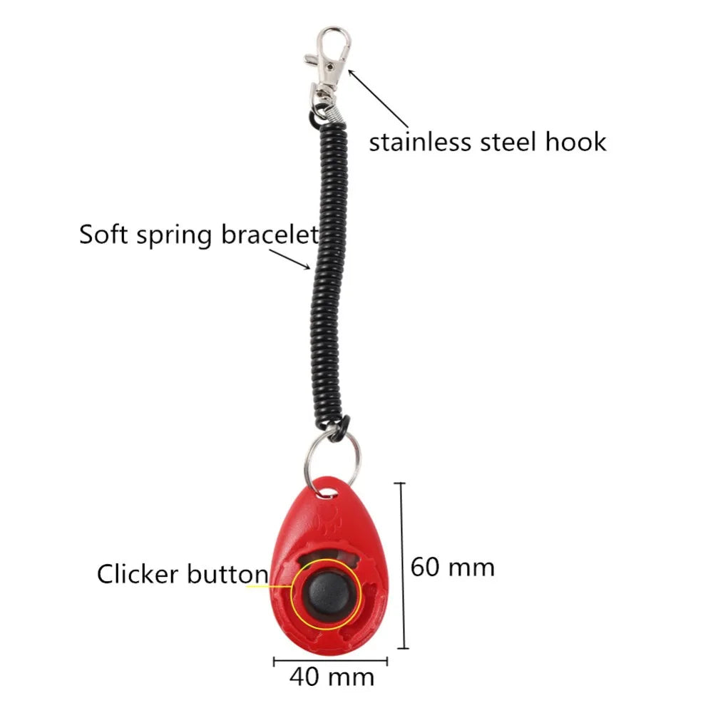 Pet Training Clicker with Wrist Strap – Sound Trainer for Dogs & Cats