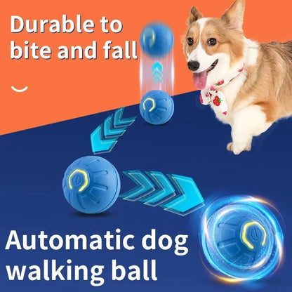 USB Rechargeable Smart Pet Toy Ball – Automatic Moving Interactive Dog & Cat Toy