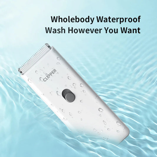Rechargeable Waterproof Dog Hair Trimmer – USB Pet Grooming Clipper with Ceramic Blade