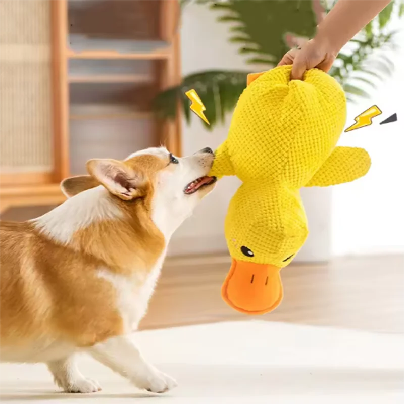 Plush Duck Dog Toy – Interactive Soft Chew & Comfort Toy for Dogs