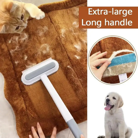 Reusable Pet Hair Remover Brush – Static Fur Cleaner for Furniture, Carpet & Clothes