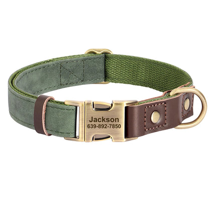 Personalized PU Leather Dog Collar