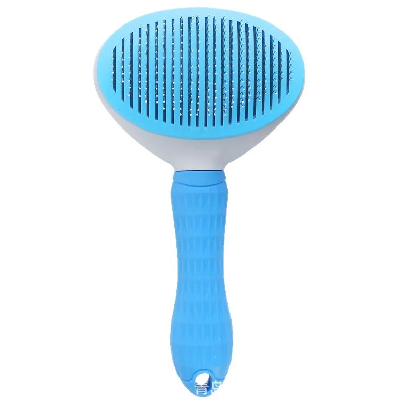 Stainless Steel Pet Hair Brush – Grooming Comb for Long Hair Dogs & Cats