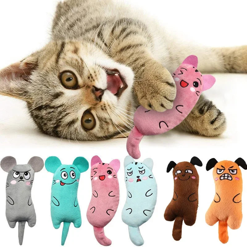 Plush Catnip Cat Toy – Interactive Squeaky Chew Toy for Cats & Kittens