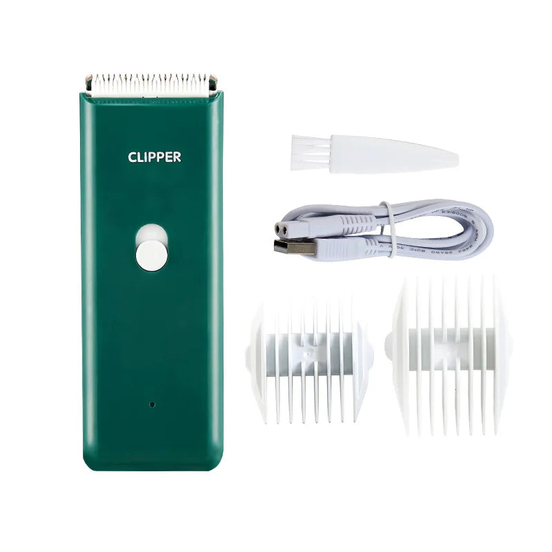 Rechargeable Waterproof Dog Hair Trimmer – USB Pet Grooming Clipper with Ceramic Blade