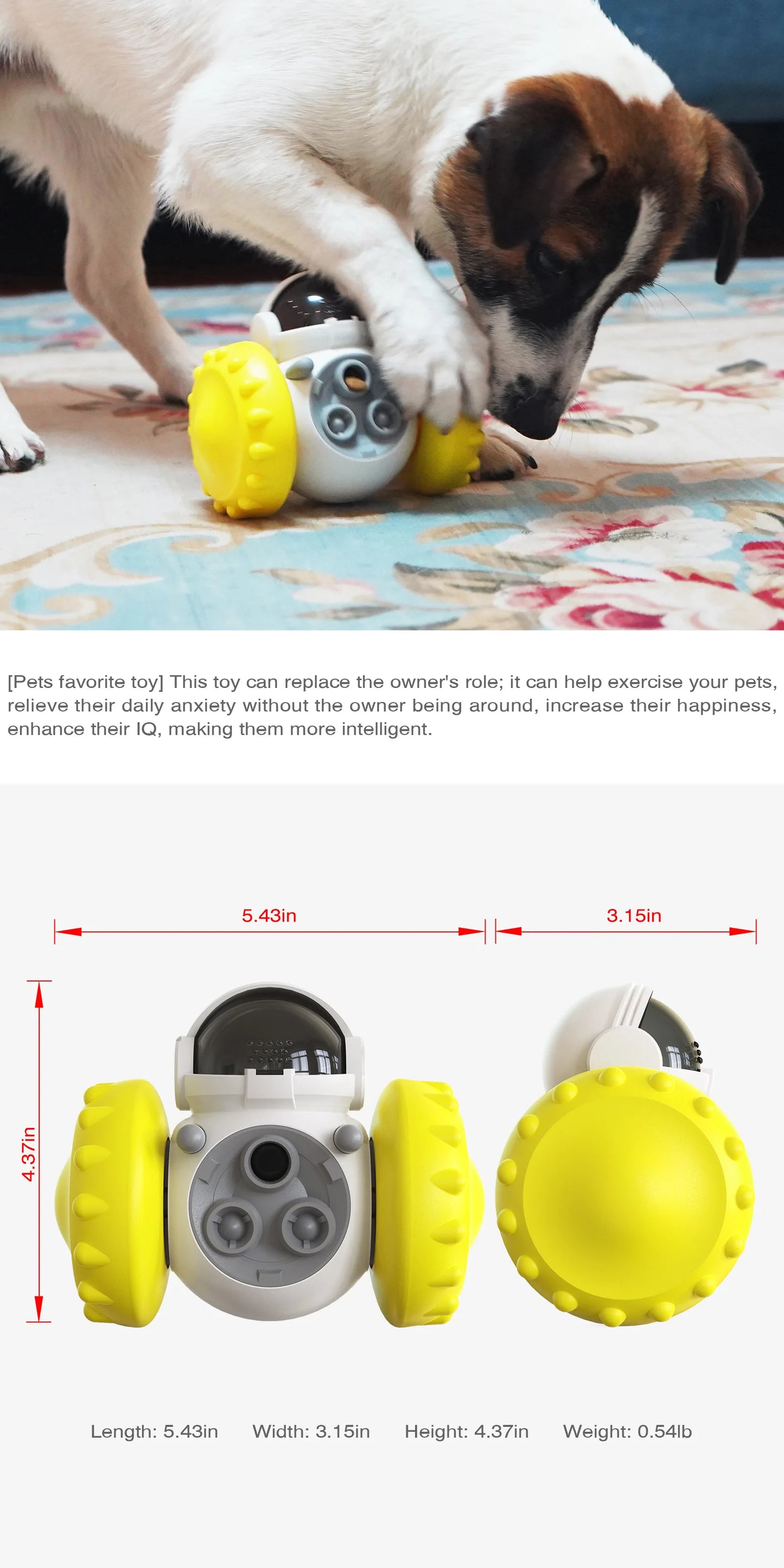 Gravity Balance Car Slow Feeder – Interactive Treat Puzzle Toy for Dogs & Cats