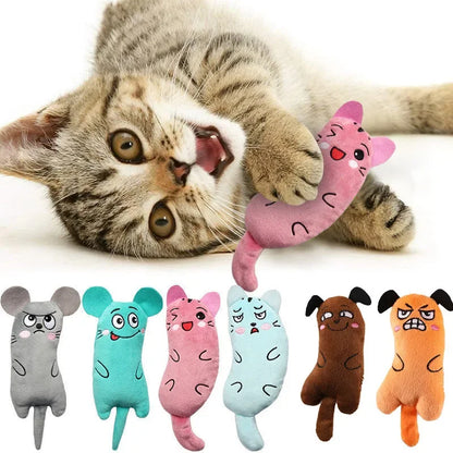 Plush Catnip Cat Toy – Interactive Squeaky Chew Toy for Cats & Kittens