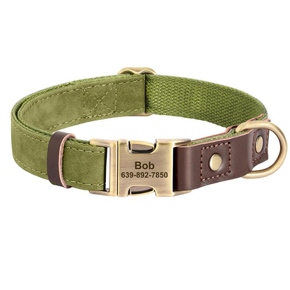 Personalized PU Leather Dog Collar
