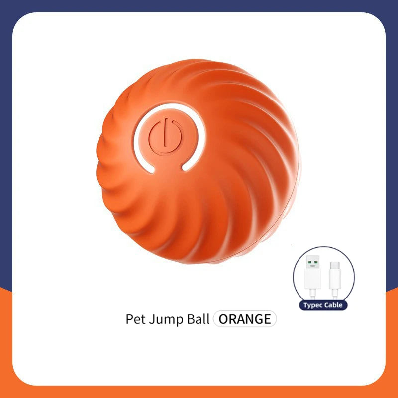USB Rechargeable Smart Pet Toy Ball – Automatic Moving Interactive Dog & Cat Toy