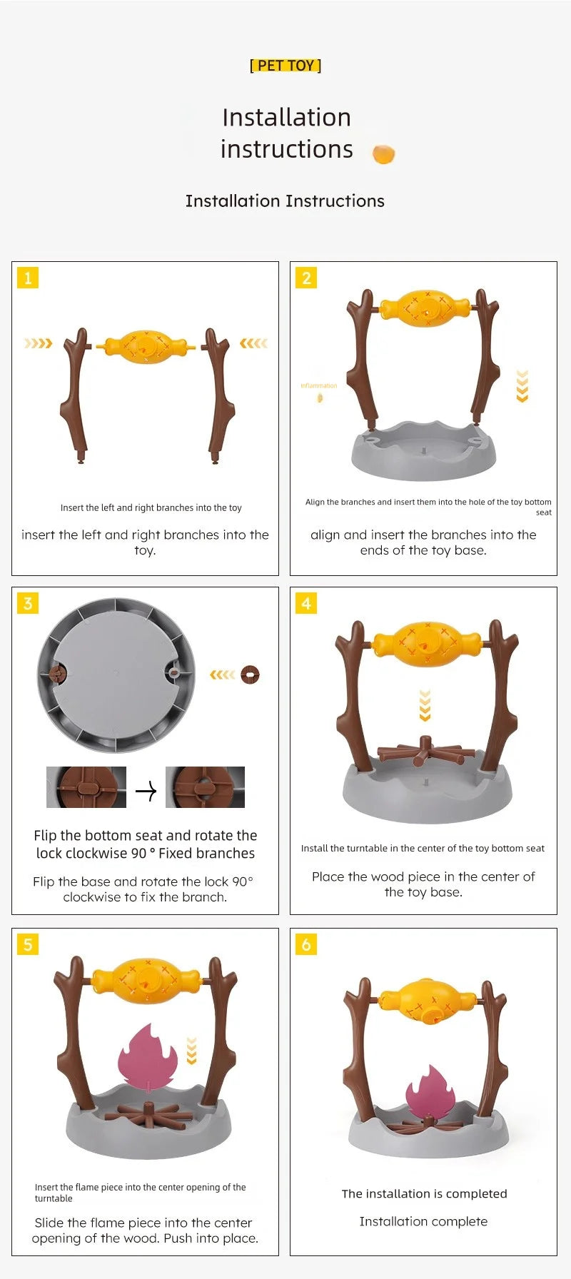 360° Rotating Treat Dispensing Pet Toy – Interactive Slow Feeder for Dogs & Cats