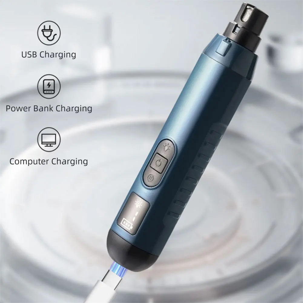 5-Speed LED Dog Nail Grinder – Quiet Electric Pet Nail Trimmer