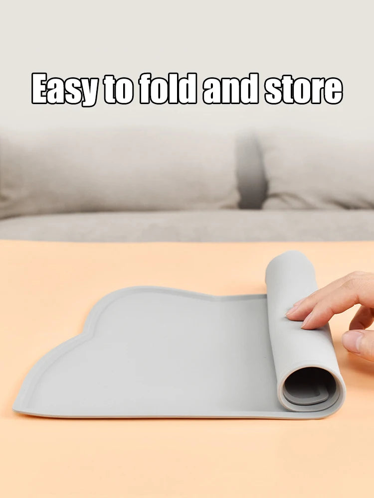 Waterproof Pet Feeding Mat – Non-Slip Dog & Cat Food Bowl Spill Mat