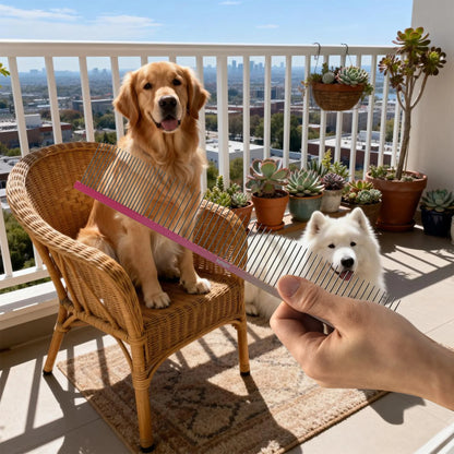 Deluxe Pointed Tail Pet Grooming Comb – Styling & Finishing Comb for Dogs & Cats