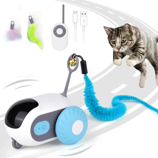 Automatic Remote Control Cat Toy Car – Interactive Moving Pet Toy