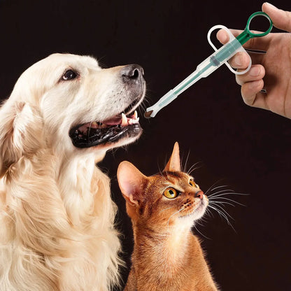 Pet Medicine Feeder Syringe for Dogs & Cats – Pill, Capsule & Liquid Medication Dispenser Tool