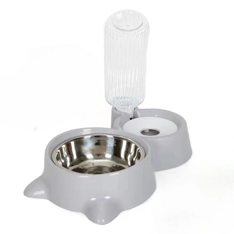 Automatic Pet Food Bowl with Water Dispenser – Dual Feeding & Drinking Station for Cats and Dogs