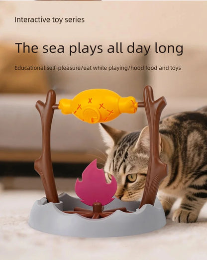 360° Rotating Treat Dispensing Pet Toy – Interactive Slow Feeder for Dogs & Cats