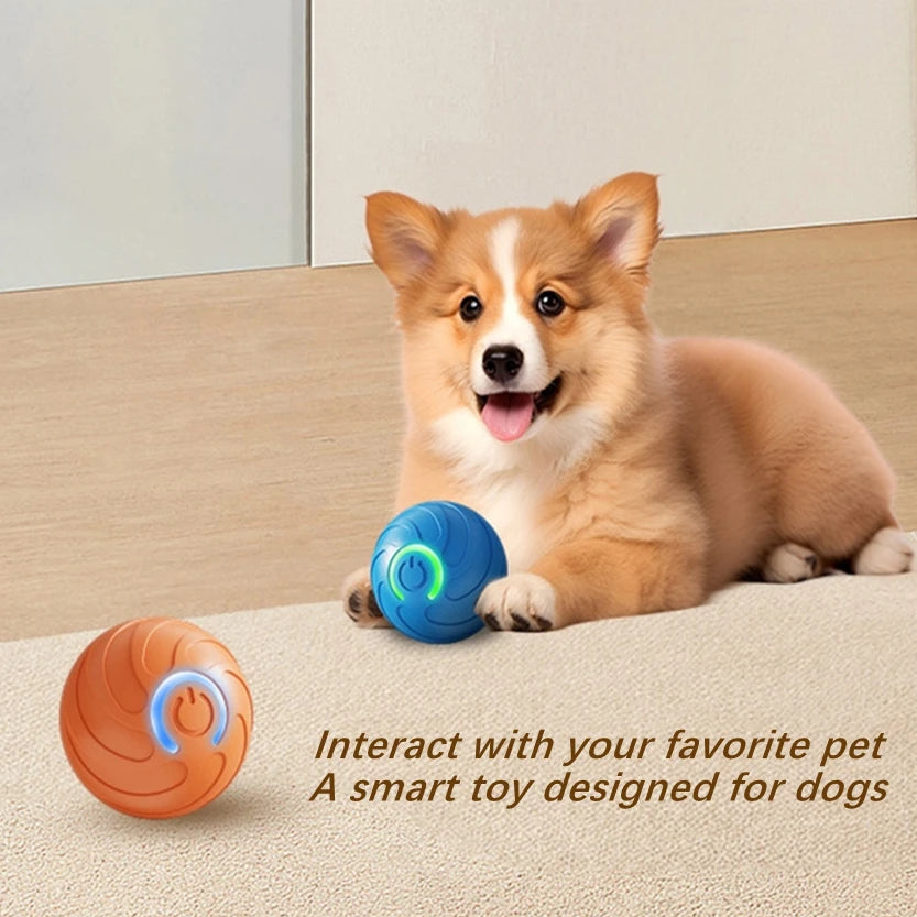 USB Rechargeable Smart Pet Toy Ball – Automatic Moving Interactive Dog & Cat Toy